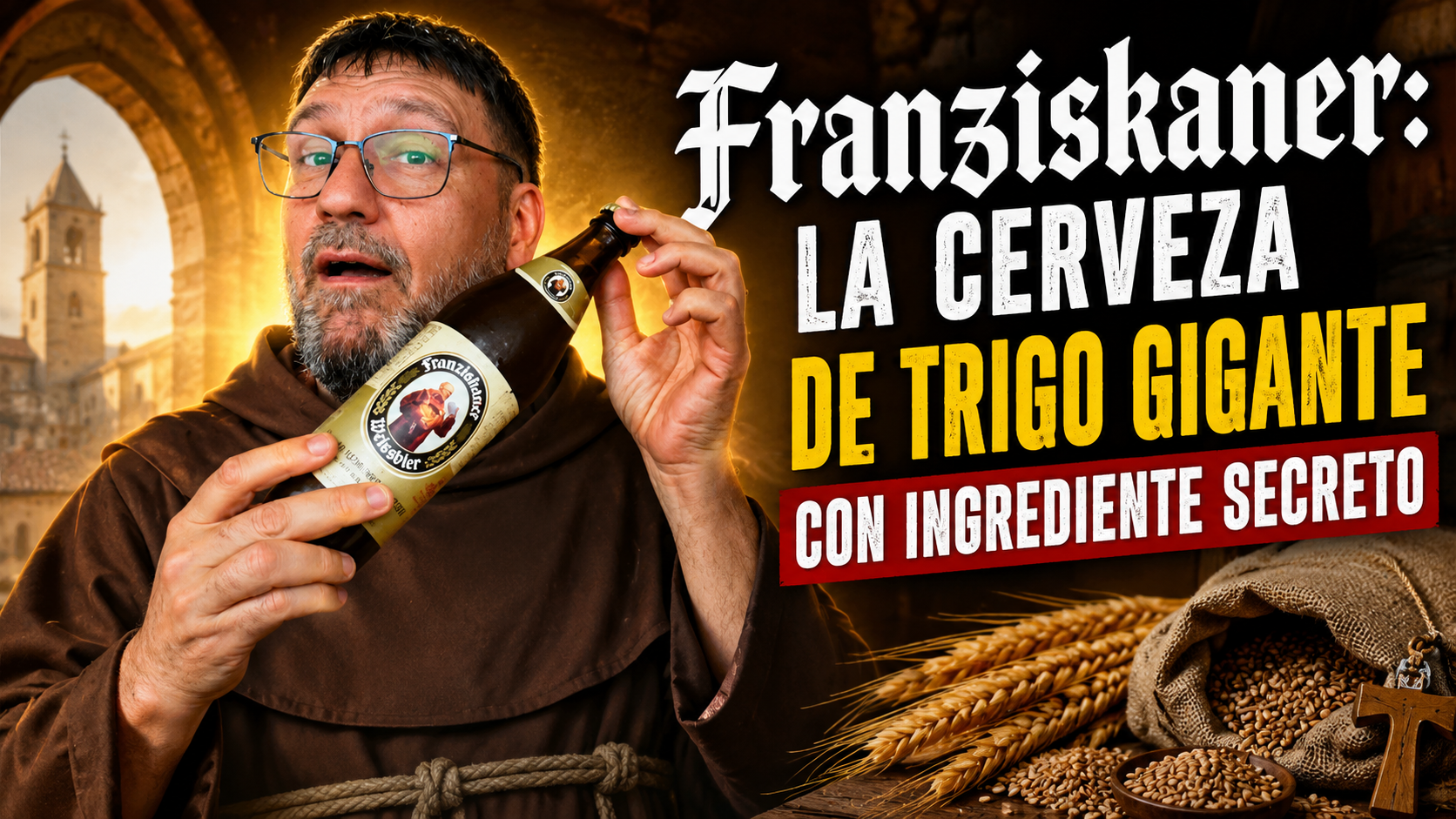 Franziskaner Hefe‑Weissbier Naturtrüb, clásica cerveza de trigo bávara desde 1363: turbia, aromática, con notas de plátano y clavo, y el icónico fraile en la etiqueta.